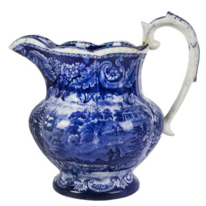 Staffordshire, Jug, Historical Blue Transferware, Mount Vernon Inventory Thumbnail